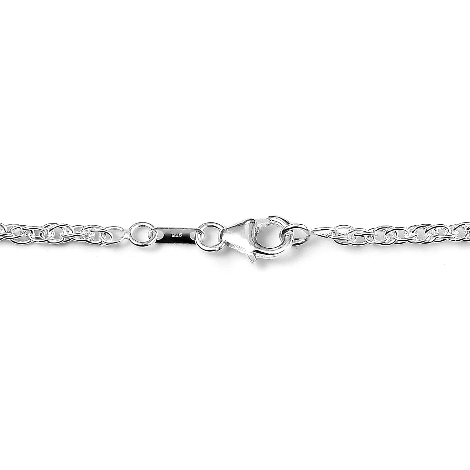 Hand Made-Sterling Silver Prince of Wales Necklace (Size 20) with Lobster Lock, Silver wt 7.21 Gms