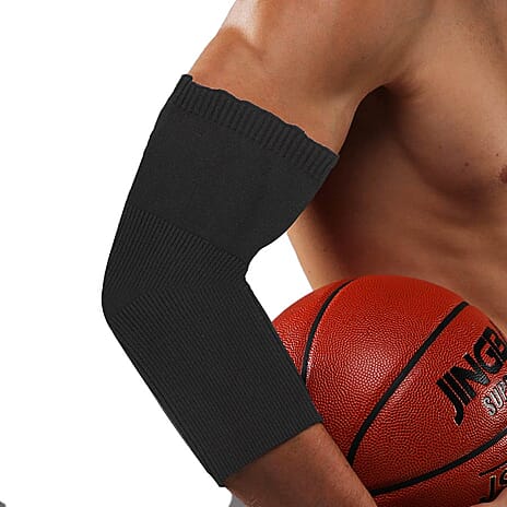 Set of 2 - Compression Elbow Sleeves (Size 33x12 Cm) - Black