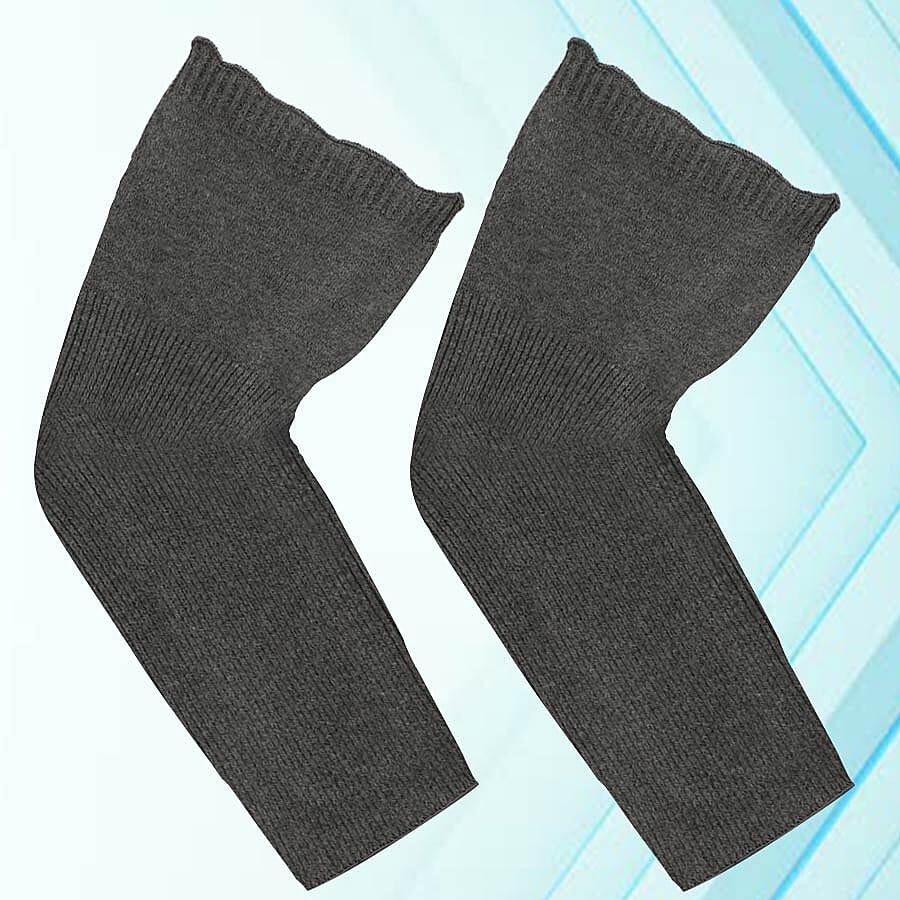 Set of 2 - Elbow Sleeves (Size 33x12 Cm) - Grey