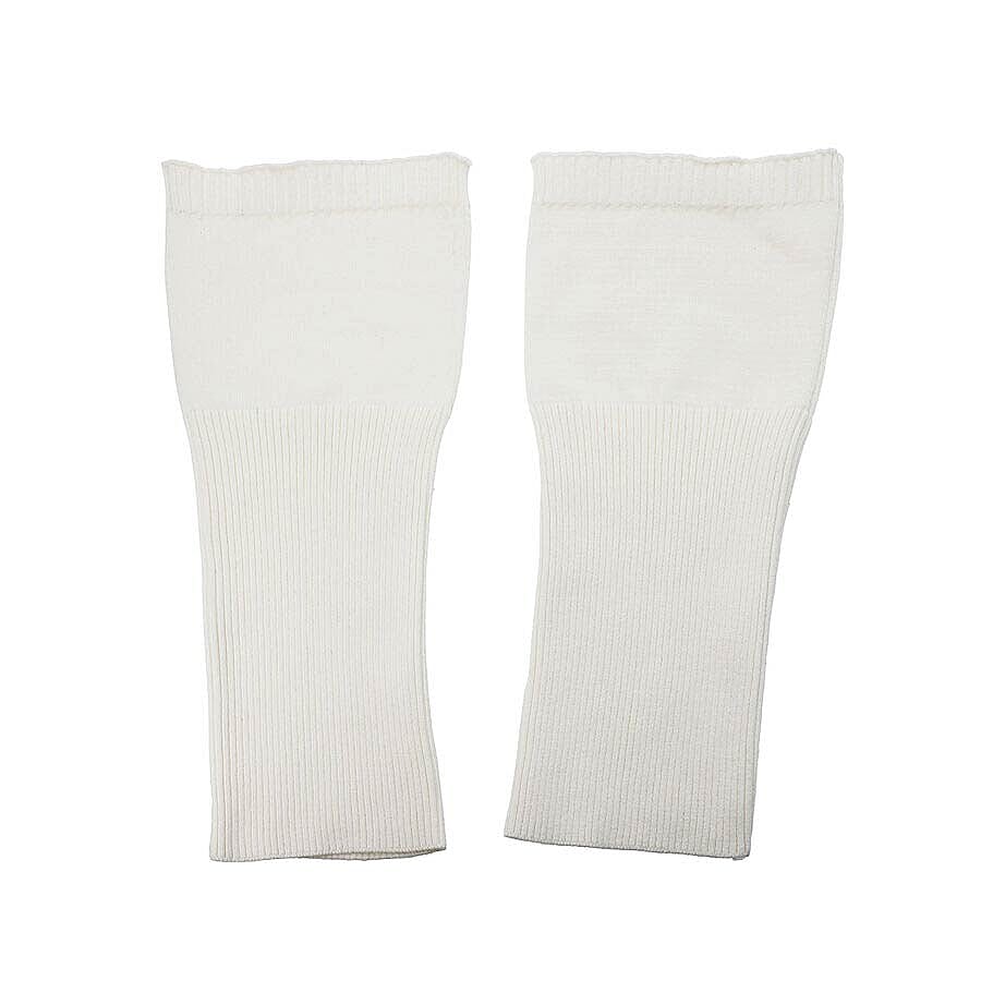 Set of 2 - Elbow Sleeves (Size 33x12 Cm) - White
