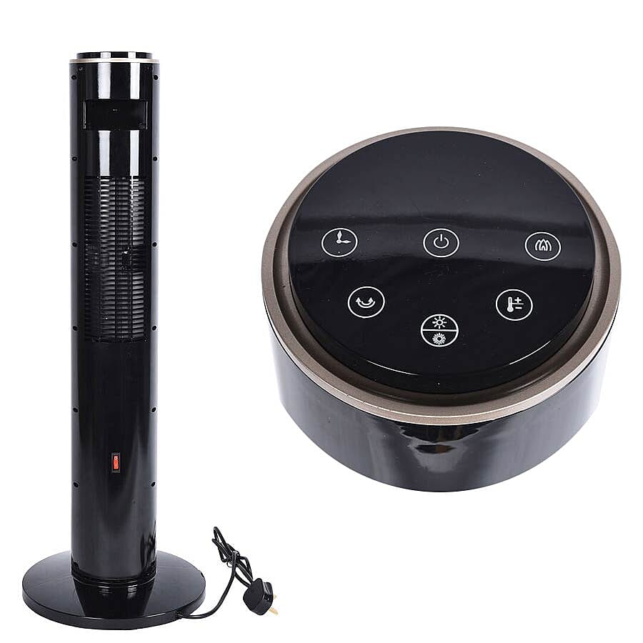 Homesmart Tower Heater with Oscillation Function, Fireplace and Remote Control