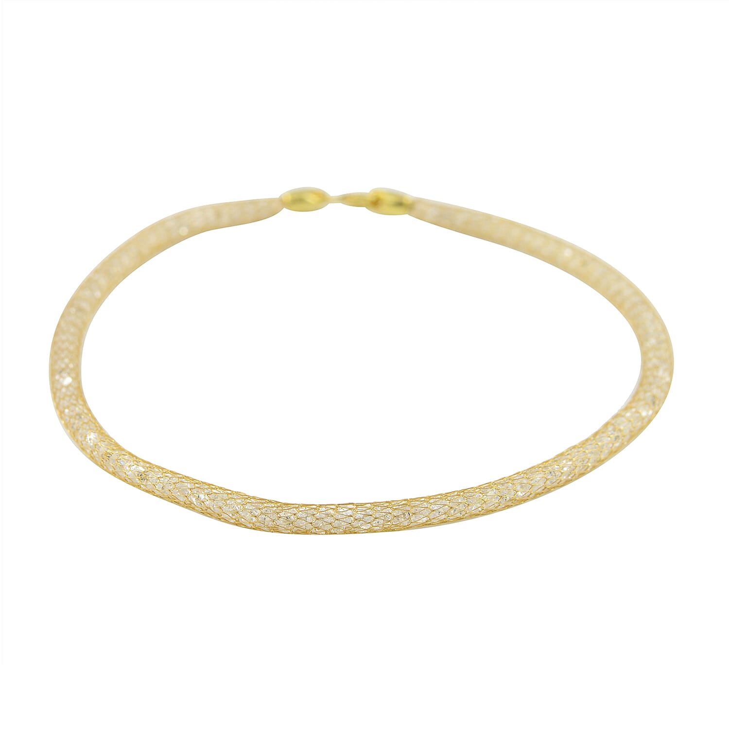 Vicenza Italian Boutique CloseOut Deal- 9K Yellow Gold Simulated Diamond Galaxy Star Necklace With Spring Ring Clasp (Size 17.5)