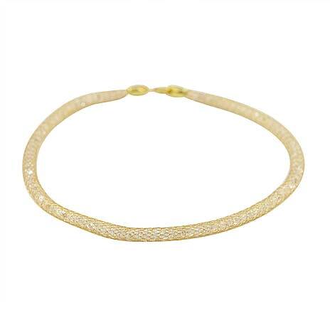 Vicenza Italian Boutique CloseOut Deal- 9K Yellow Gold Simulated Diamond Galaxy Star Necklace With Spring Ring Clasp (Size 17.5)