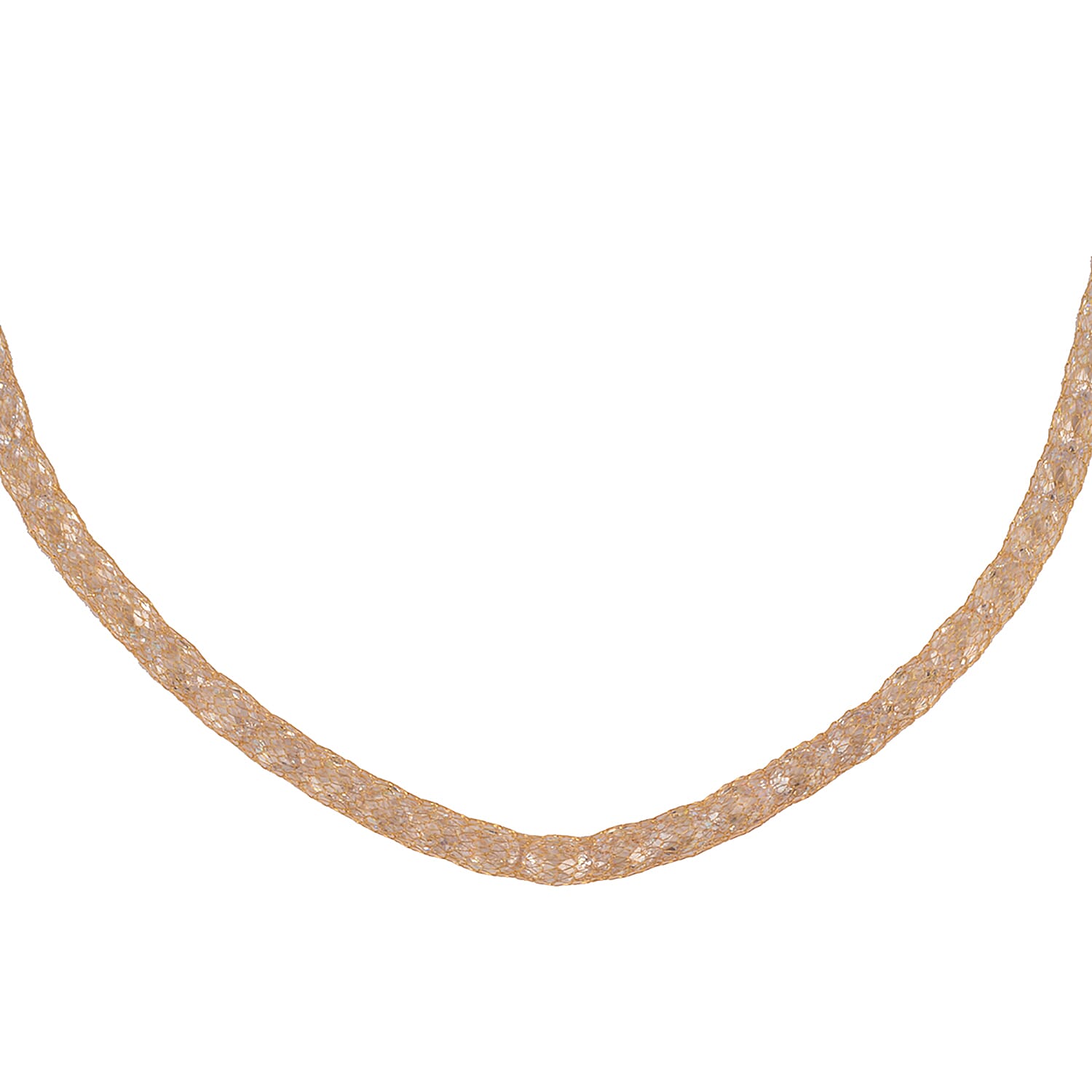 Italian Made- Premiere Collection- 9K Yellow Gold Cubic Zirconia Necklace (Size 18) 50.00 Ct.