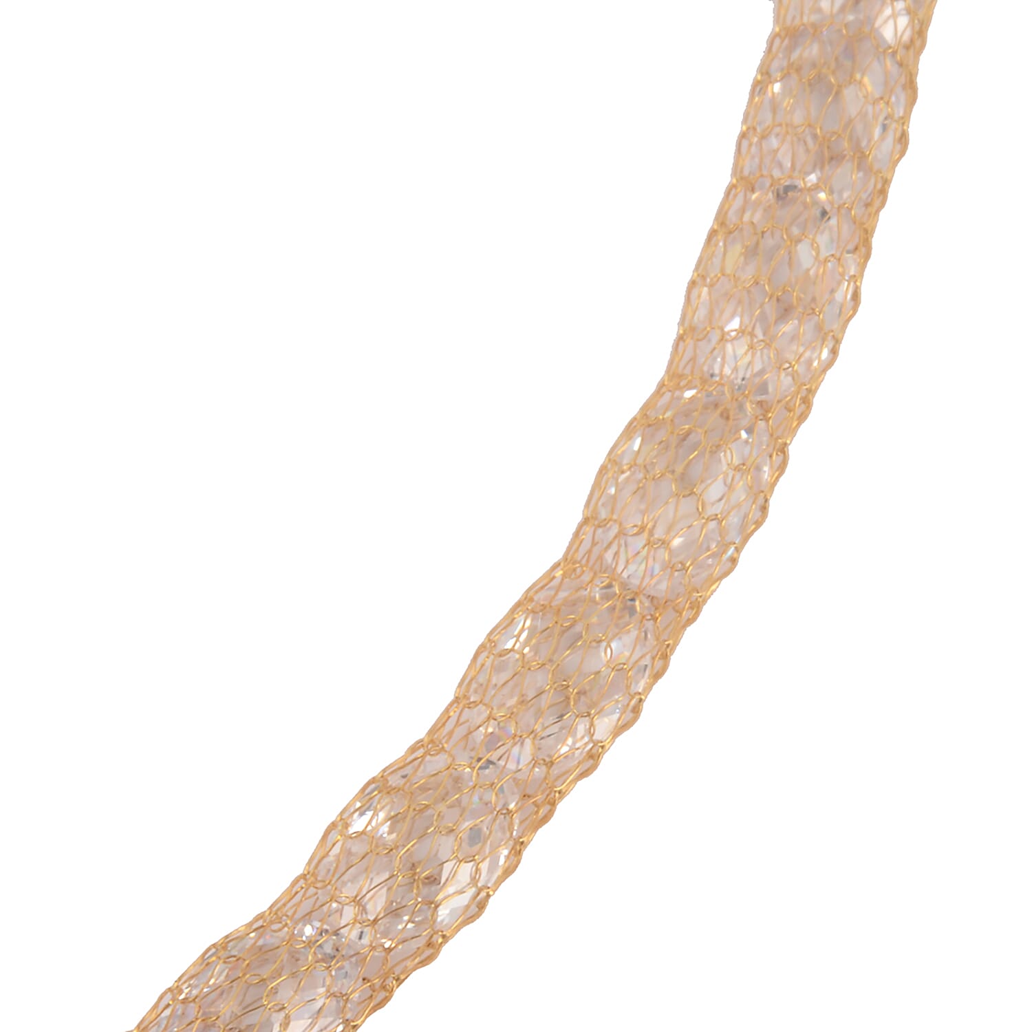 Italian Made- Premiere Collection- 9K Yellow Gold Cubic Zirconia Necklace (Size 18) 50.00 Ct.