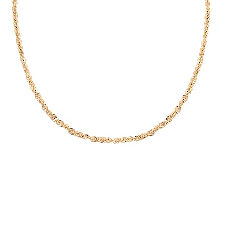Made in Italy - 9K Yellow Gold Rope Necklace (Size 24) with Lobster Lock, Gold wt 5.60 Gms
