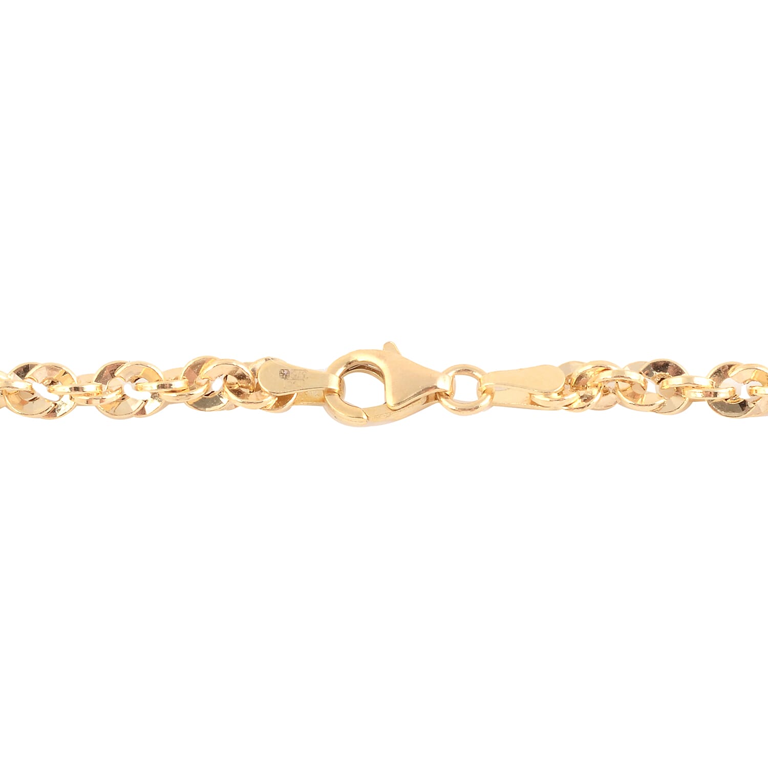 Made in Italy - 9K Yellow Gold Rope Necklace (Size 24) with Lobster Lock, Gold wt 5.60 Gms