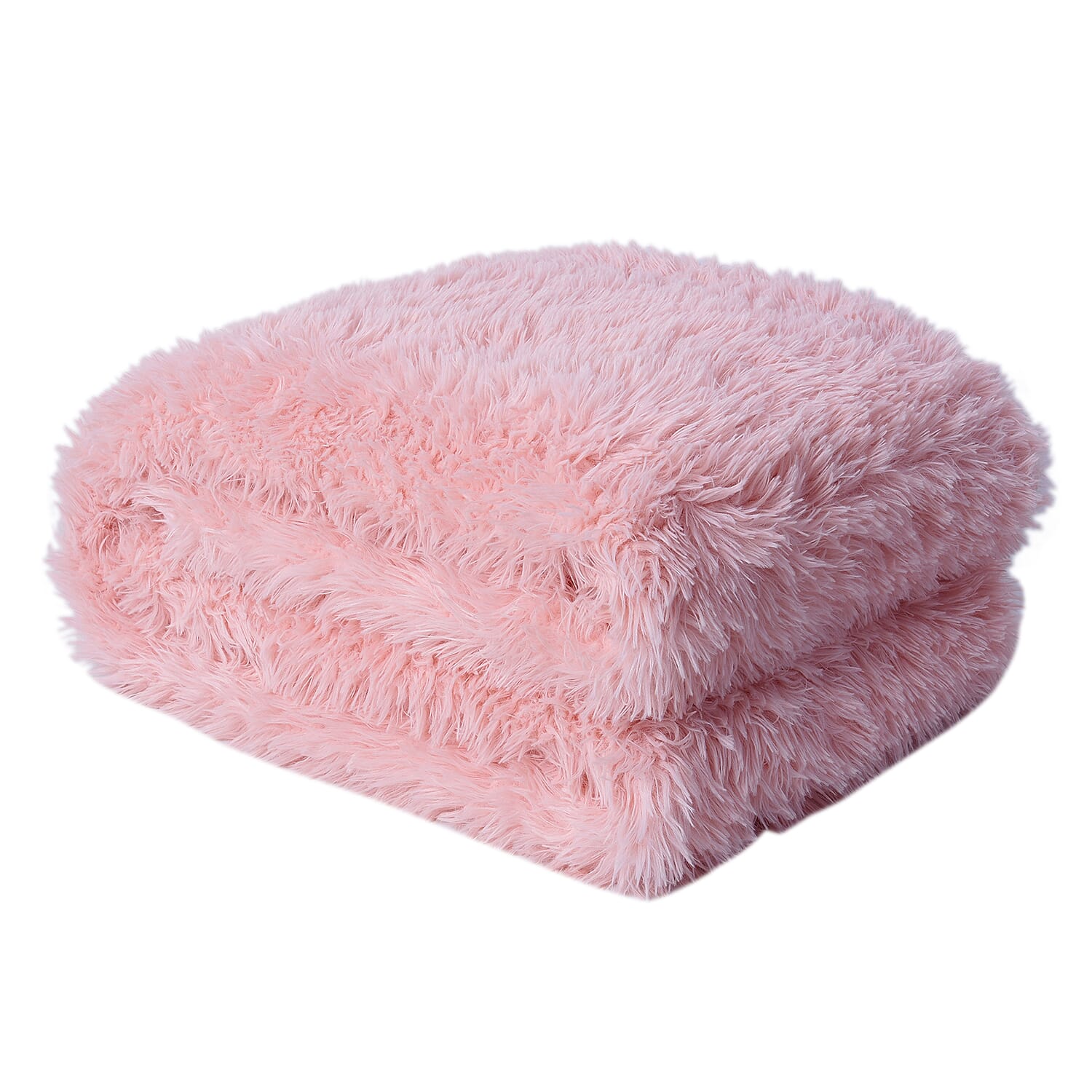 Supersoft High Quality Faux Fur Sherpa Blanket (150x200cm) - Pink