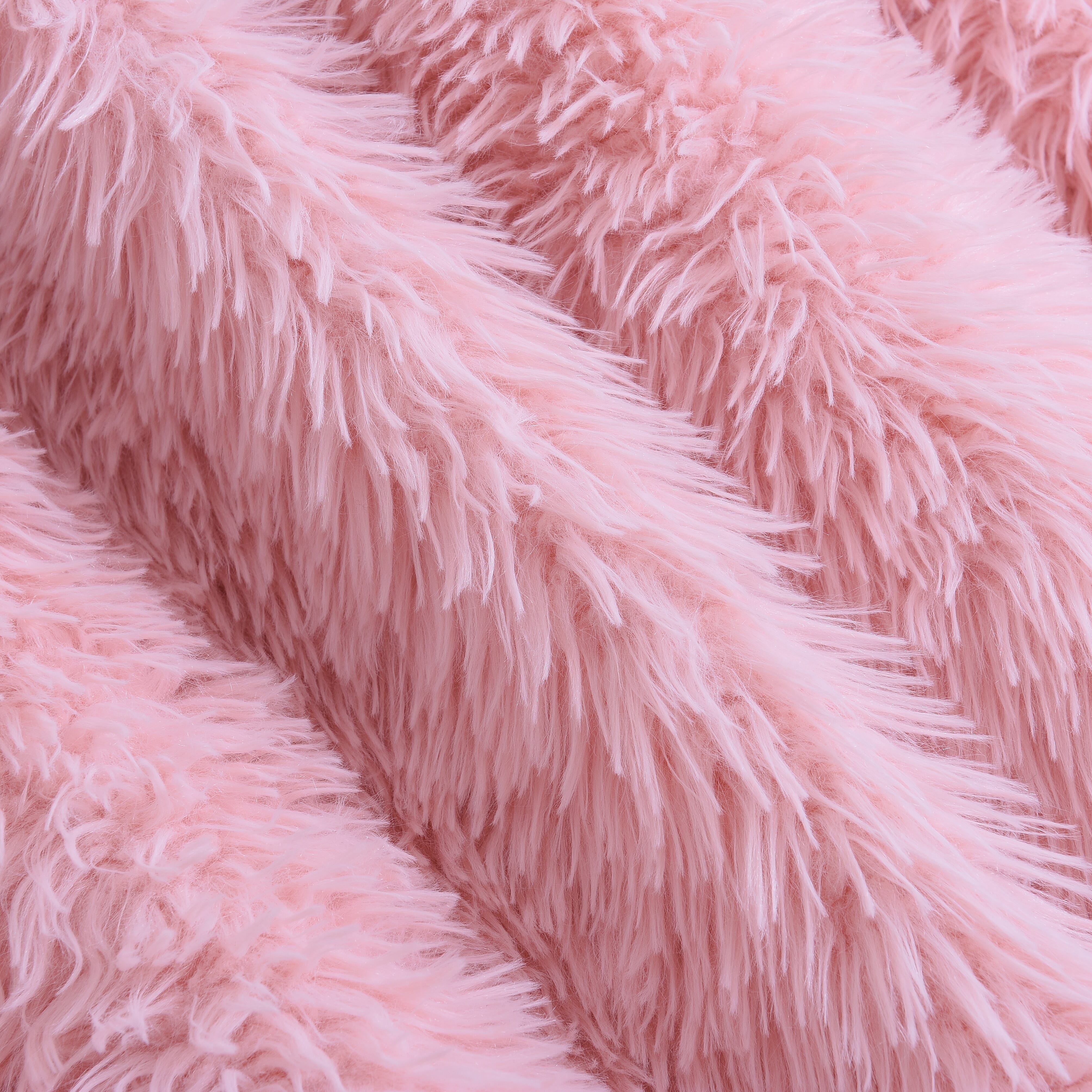 Supersoft High Quality Faux Fur Sherpa Blanket (150x200cm) - Pink