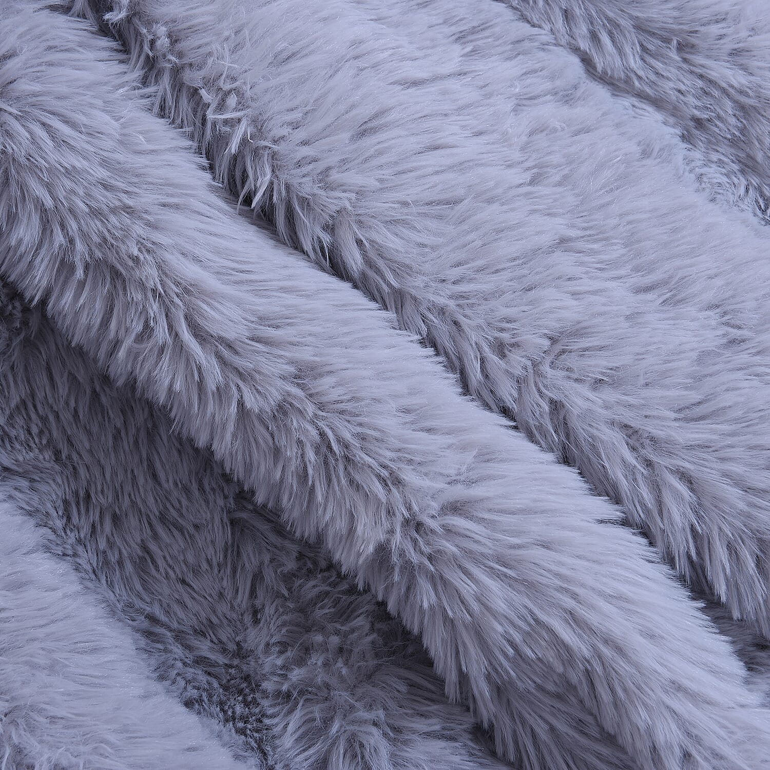 Supersoft High Quality Fuax Fur Sherpa Blanket (150x200cm) - Grey