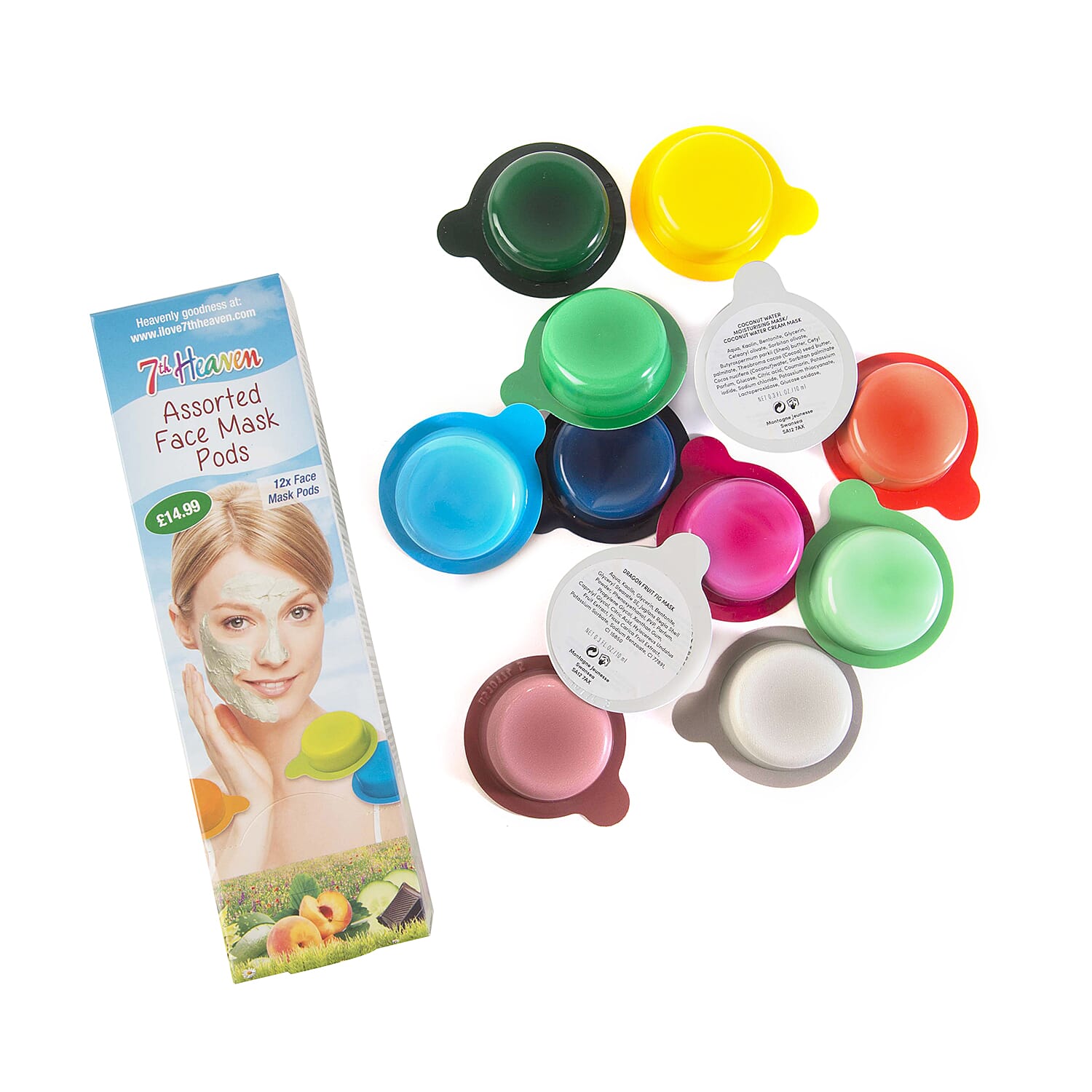 7th Heaven Assorted Face Mask Pods (incl 12 Pods)