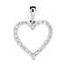 RHAPSODY 0.50 Ct Diamond Open Heart Pendant in 950 Platinum IGI Certified VS EF