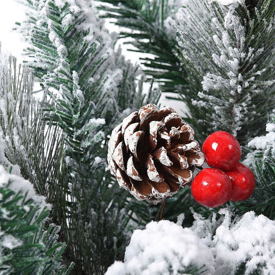 Christmas Garland with Pine Cone and Berries (Size 175x40cm)