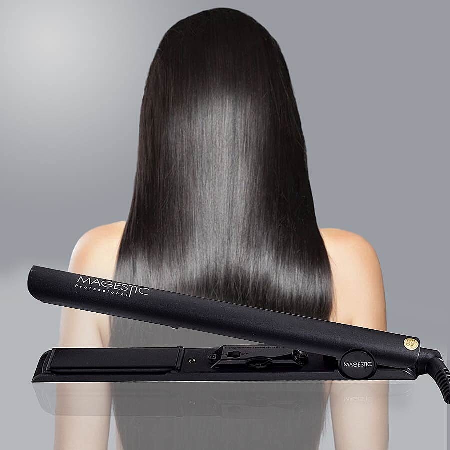 Magestic: Nano Hair Straightener (Size 27x3cm) - Silver/Black