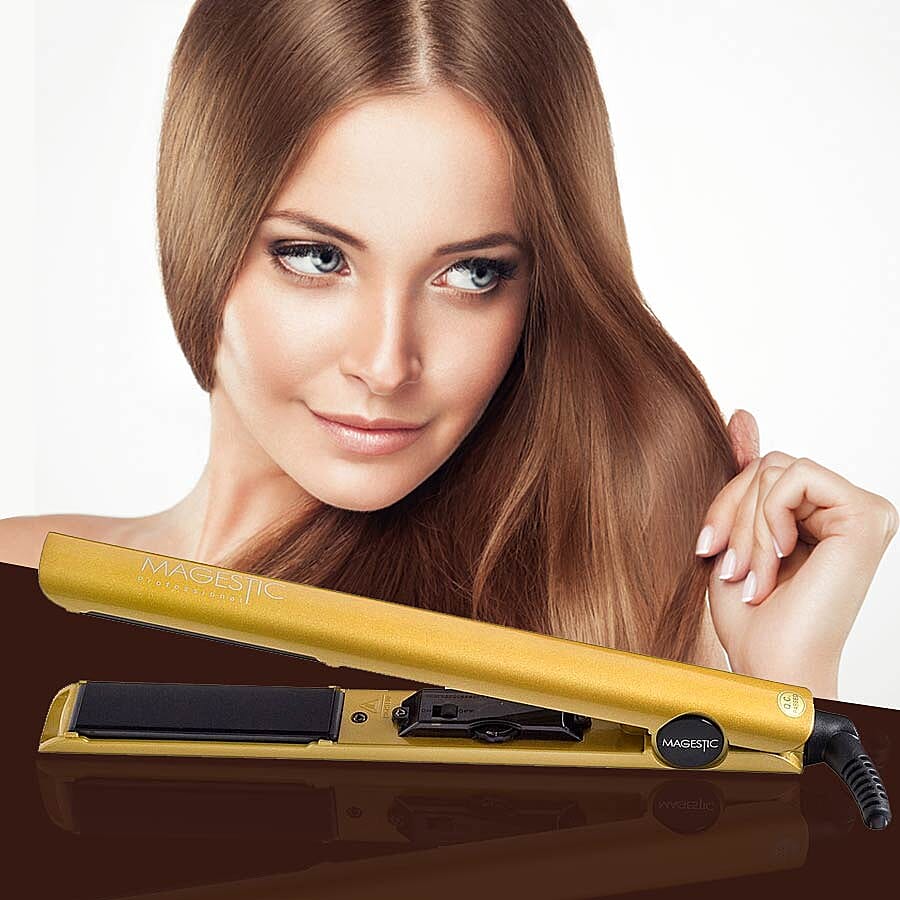 Magestic: Nano Hair Straightener - Silver/Gold
