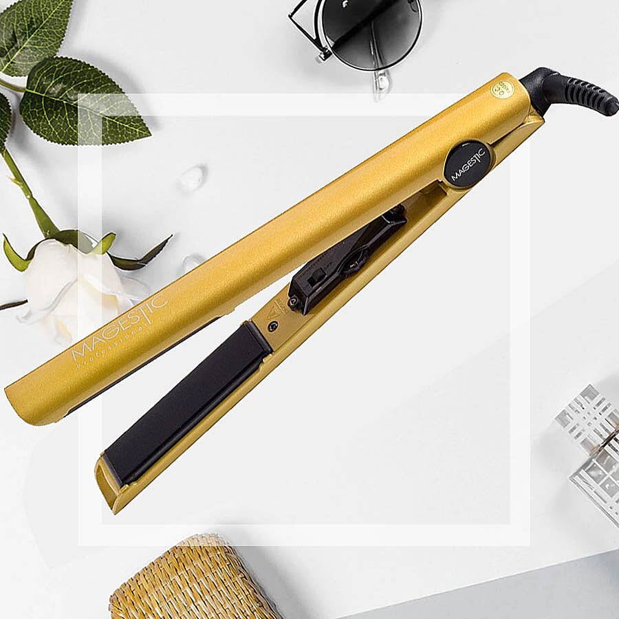Magestic: Nano Hair Straightener - Silver/Gold