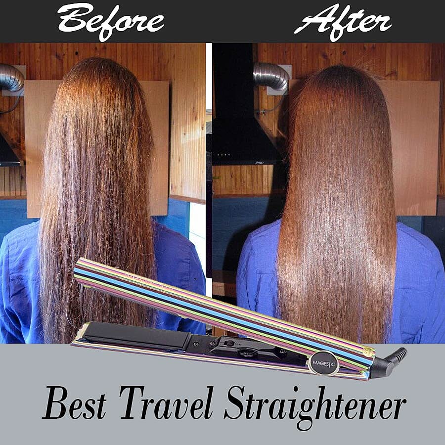 Magestic: Nano Hair Straightener - Silver Art Collection - Stripes