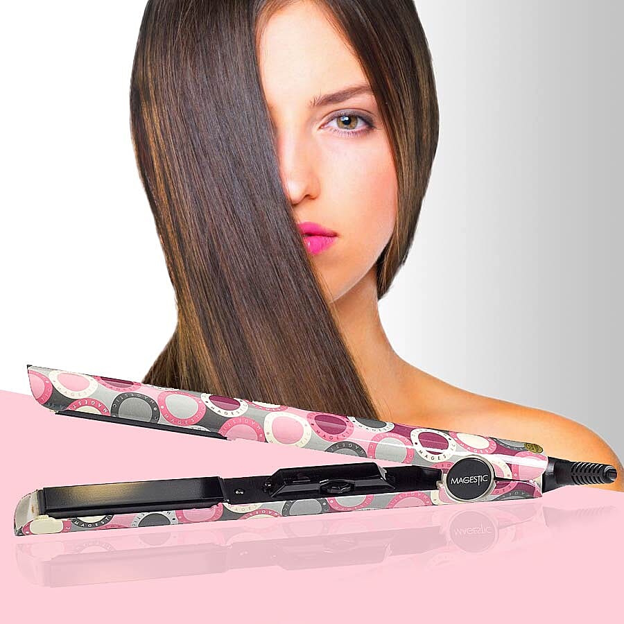 Magestic: Nano Hair Straightener - Silver Art Collection - Magestic