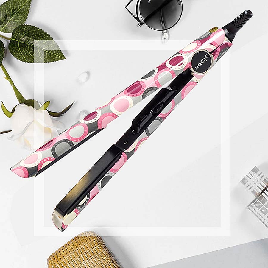 Magestic: Nano Hair Straightener - Silver Art Collection - Magestic