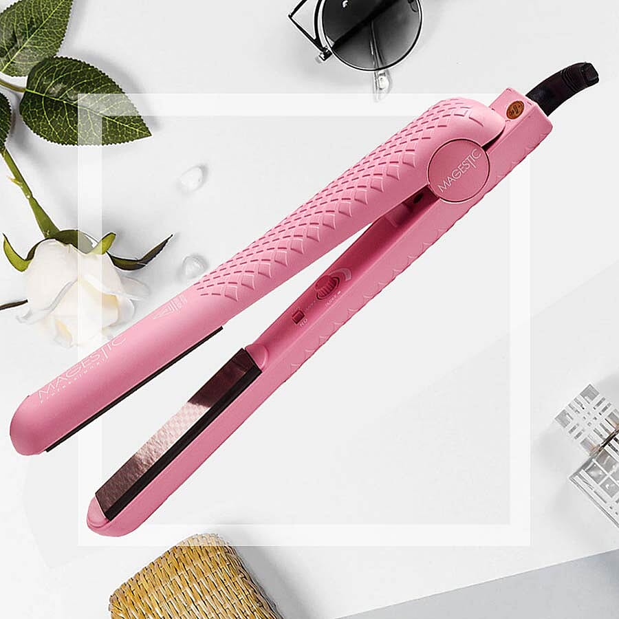 Magestic: 1.25in  Ceramic Hair Straightener - Pink