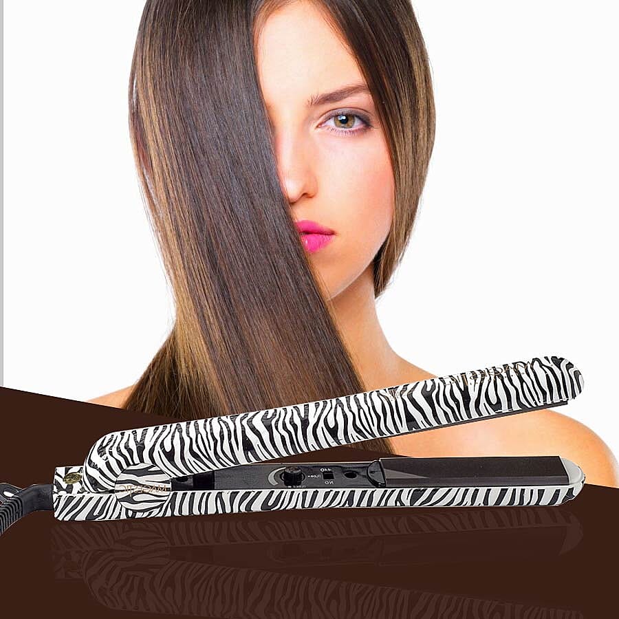 Magestic: 1.25 Hair Straightener (Size 27x3cm) - Platinum Zebra