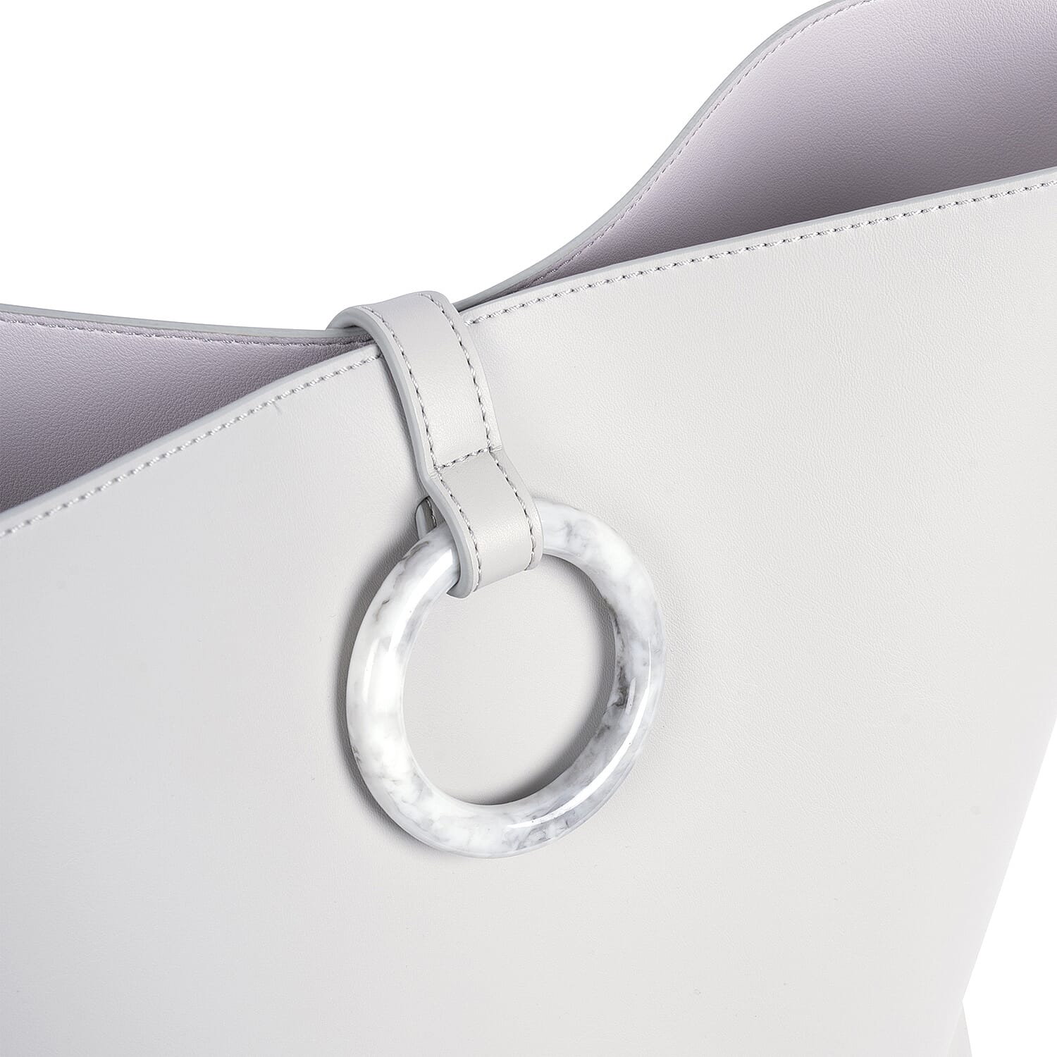 Inyati Sahara Handbag with External Zipper Pocket  - Linen Grey