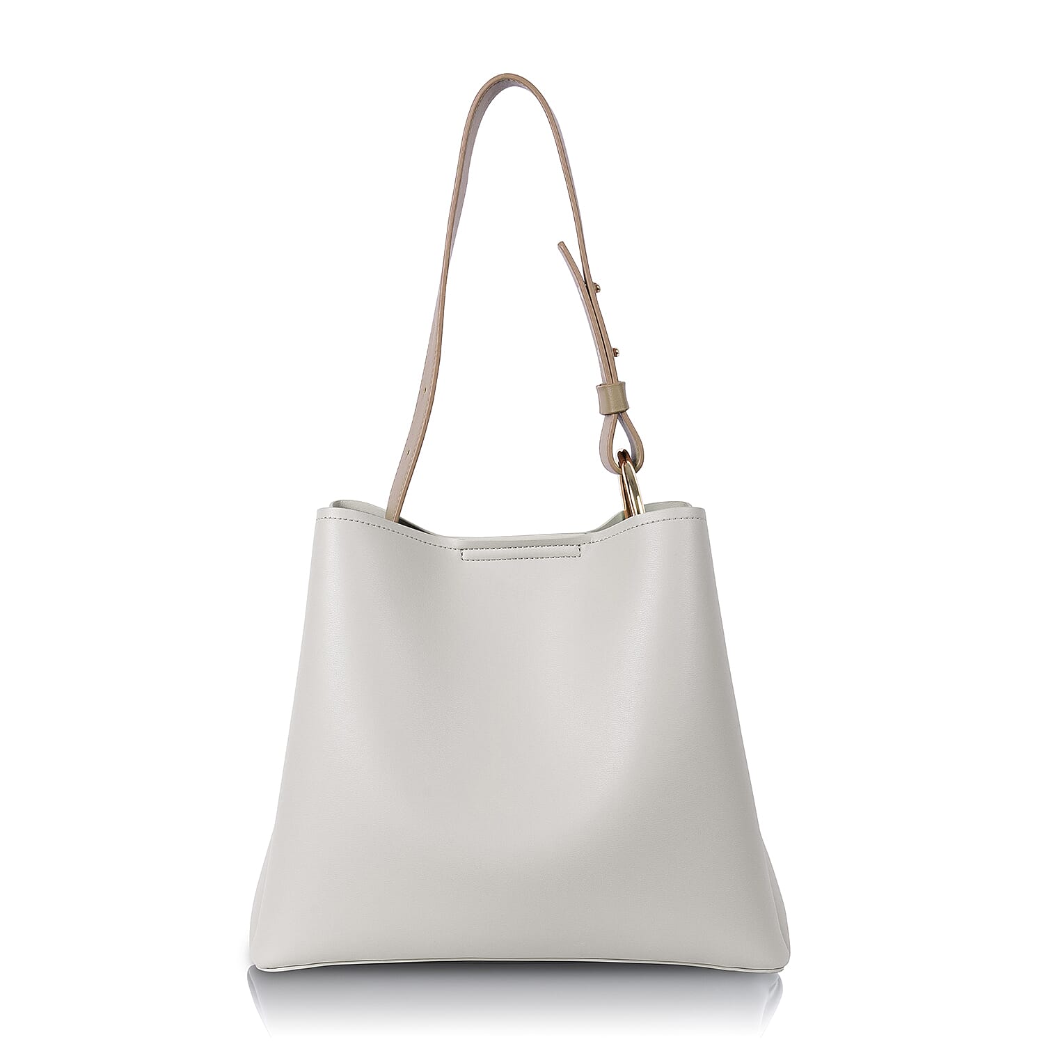 Inyati Jane Handbag with Adjustable Strap - Coconut Milk/Taupe
