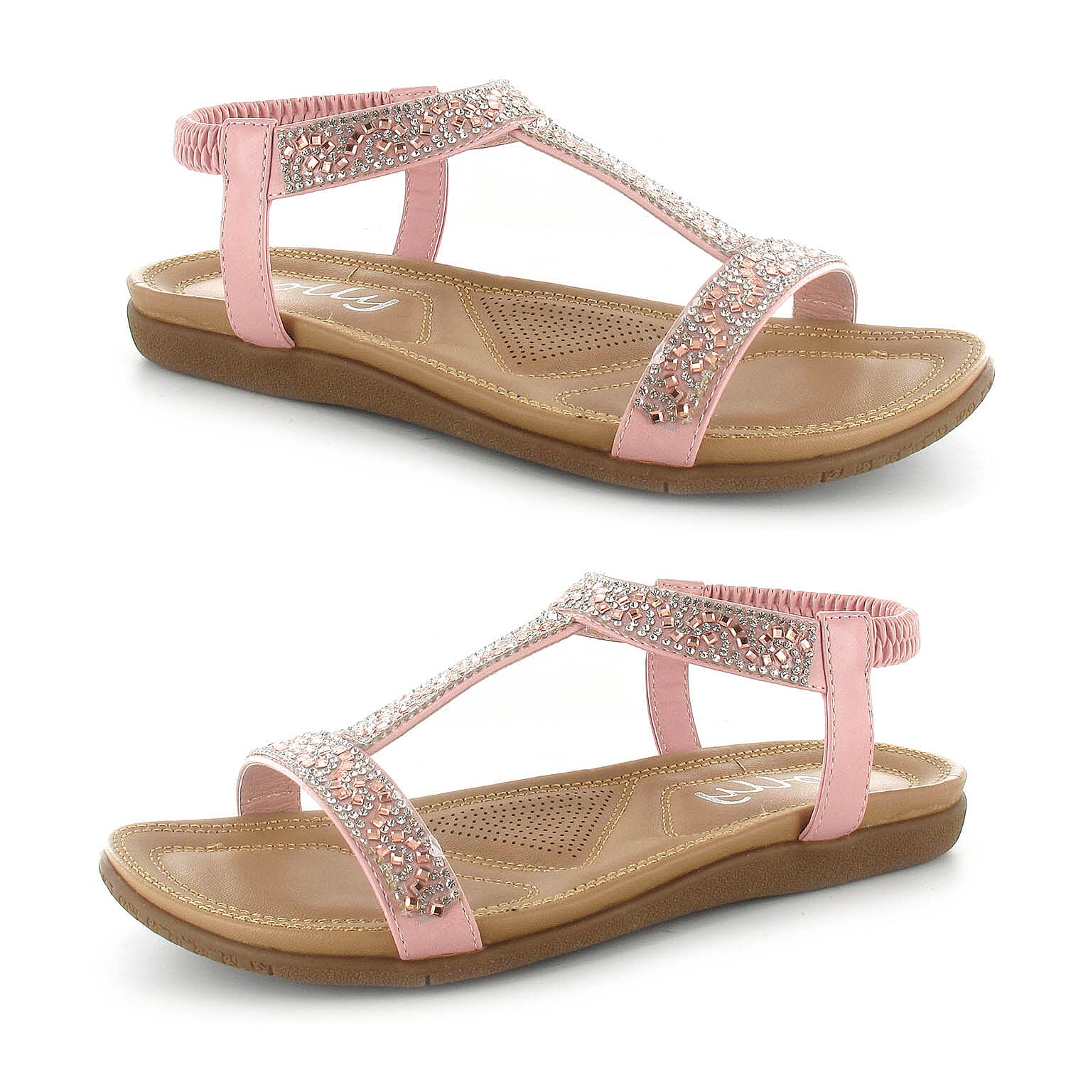 OLLY Mags Cushioned Toe Post Sandal (Size 5) - Pink