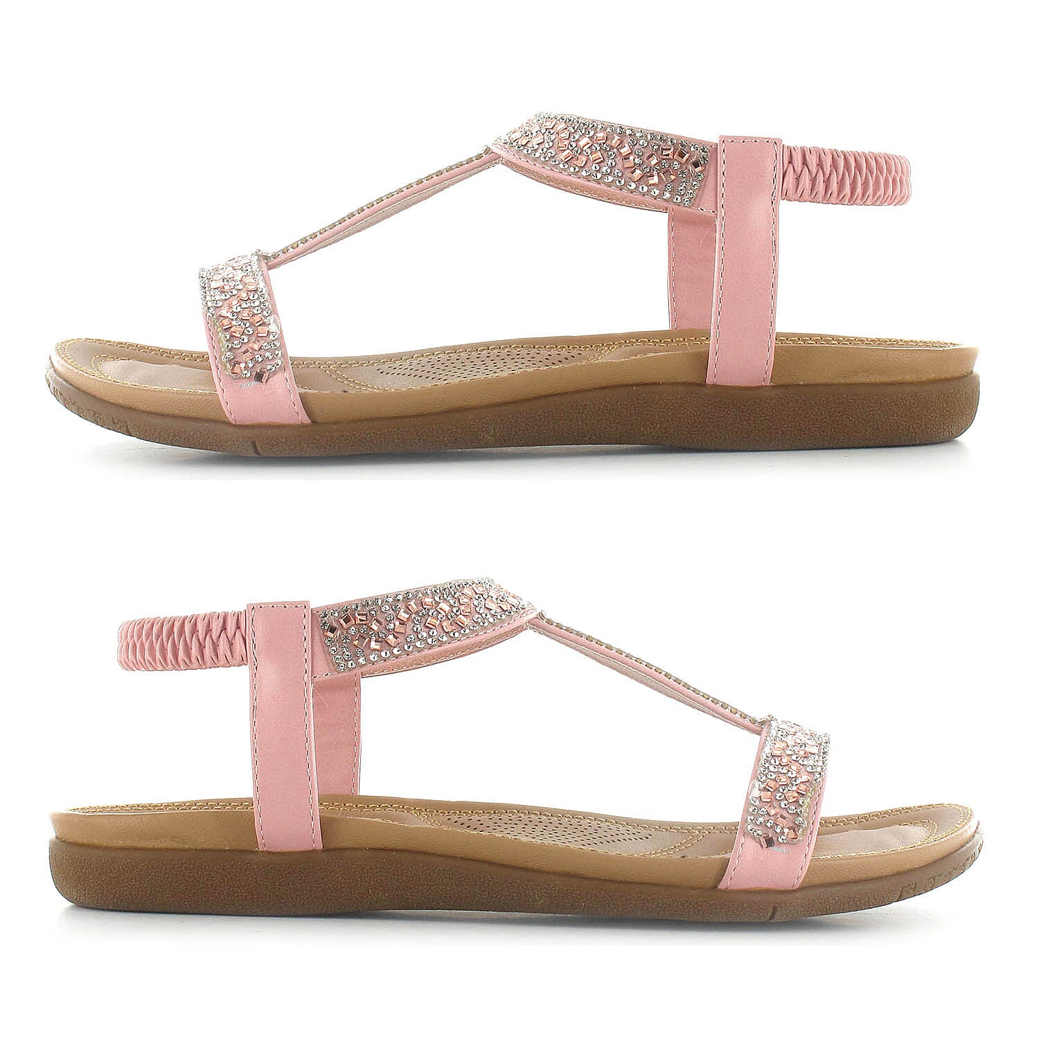 OLLY Mags Cushioned Toe Post Sandal (Size 5) - Pink