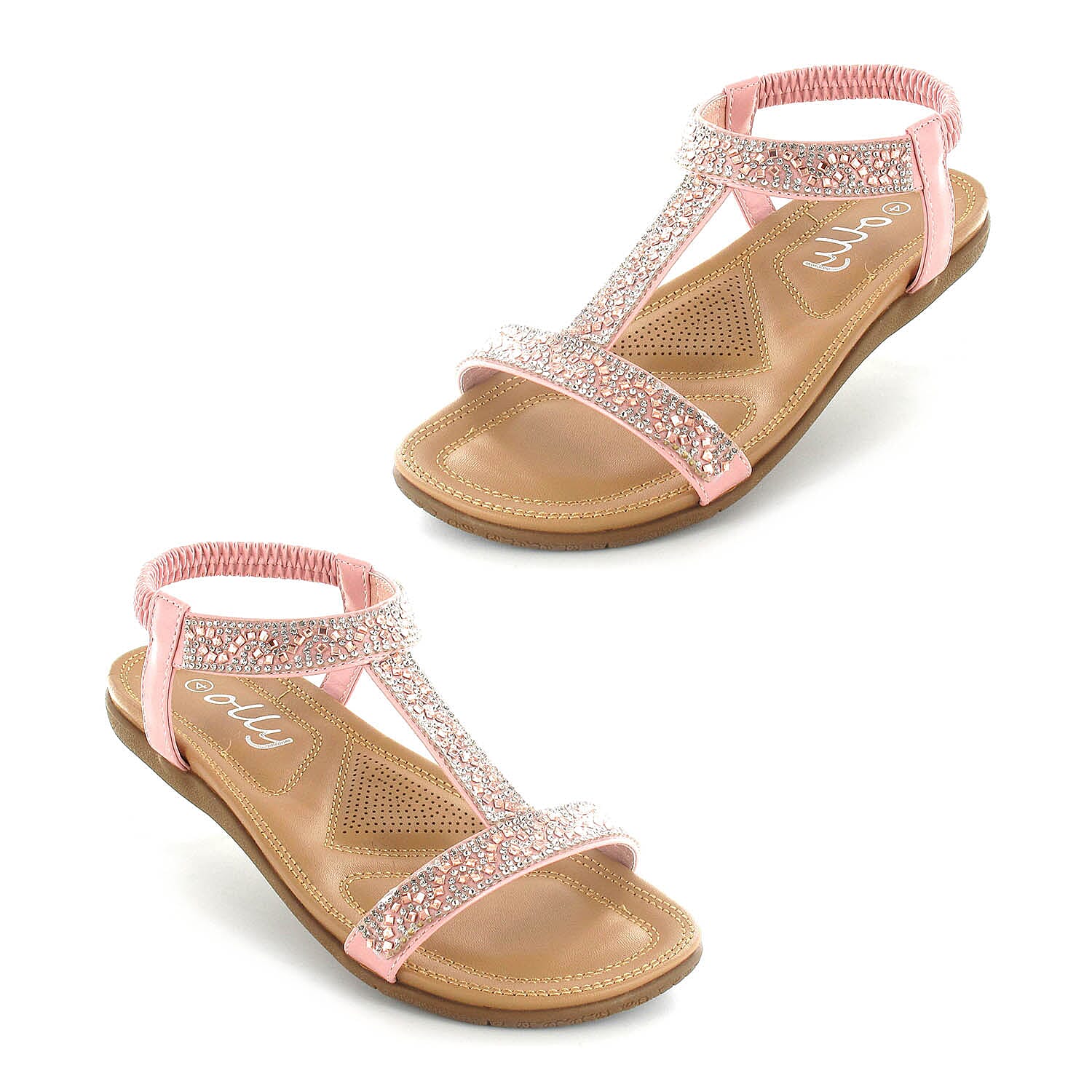 OLLY Mags Cushioned Toe Post Sandal (Size 5) - Pink