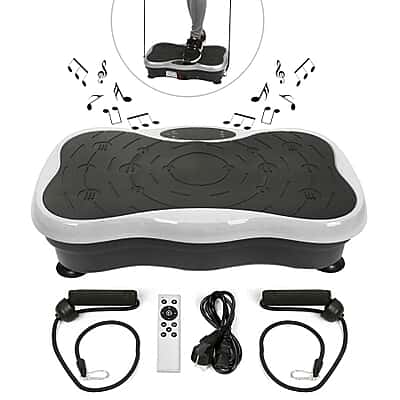 Mini Whole Body Vibration Platform With Resistance Band and Remote Control - Black - 3641937 - TJC Mini Whole Body Vibration Platform With Resistance Band and Remote Control - Black - 3641937 - TJC