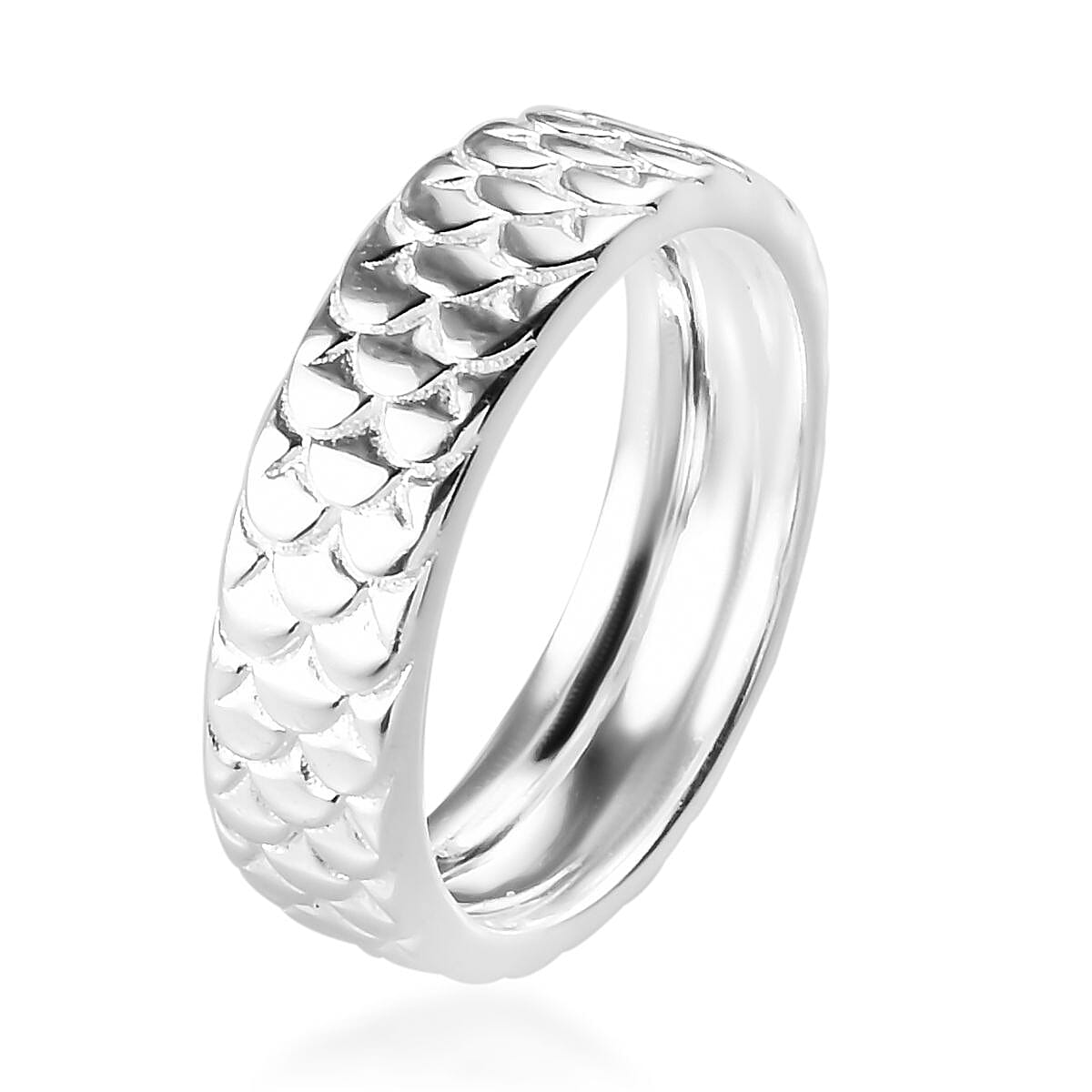 Sterling Silver Textured Band Ring