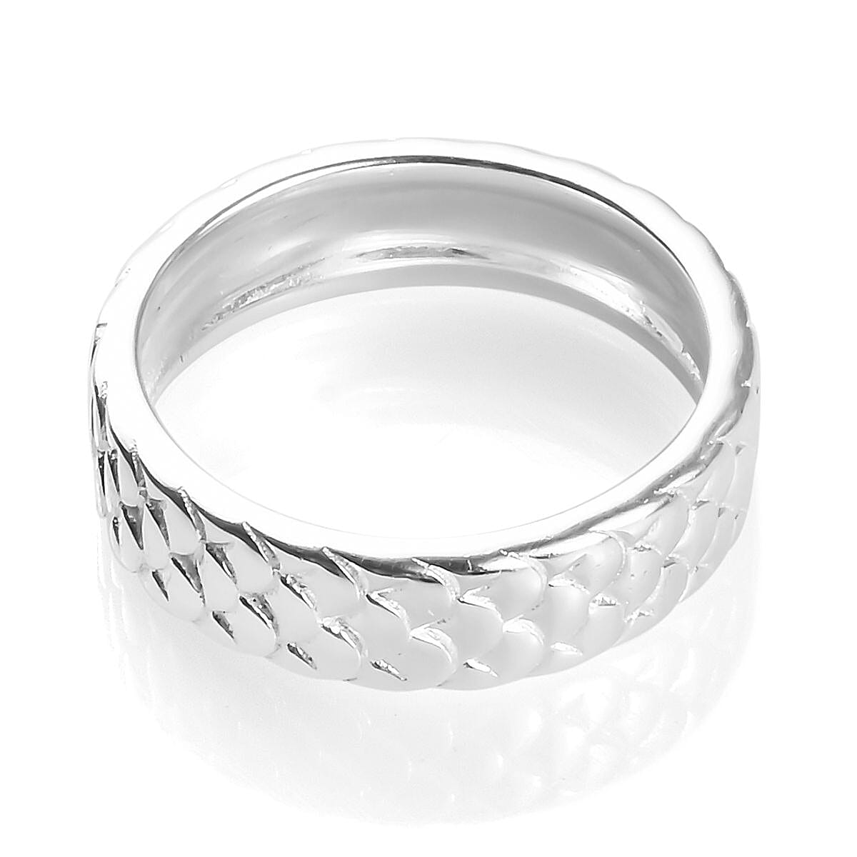 Sterling Silver Textured Band Ring
