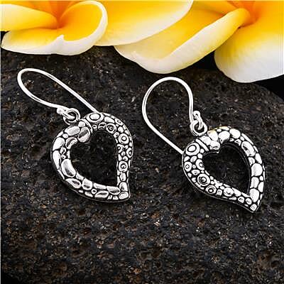 Royal Bali Collection - Sterling Silver Hook Earrings
