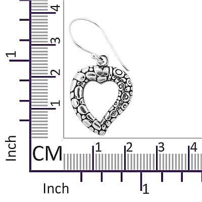 Royal Bali Collection - Sterling Silver Hook Earrings