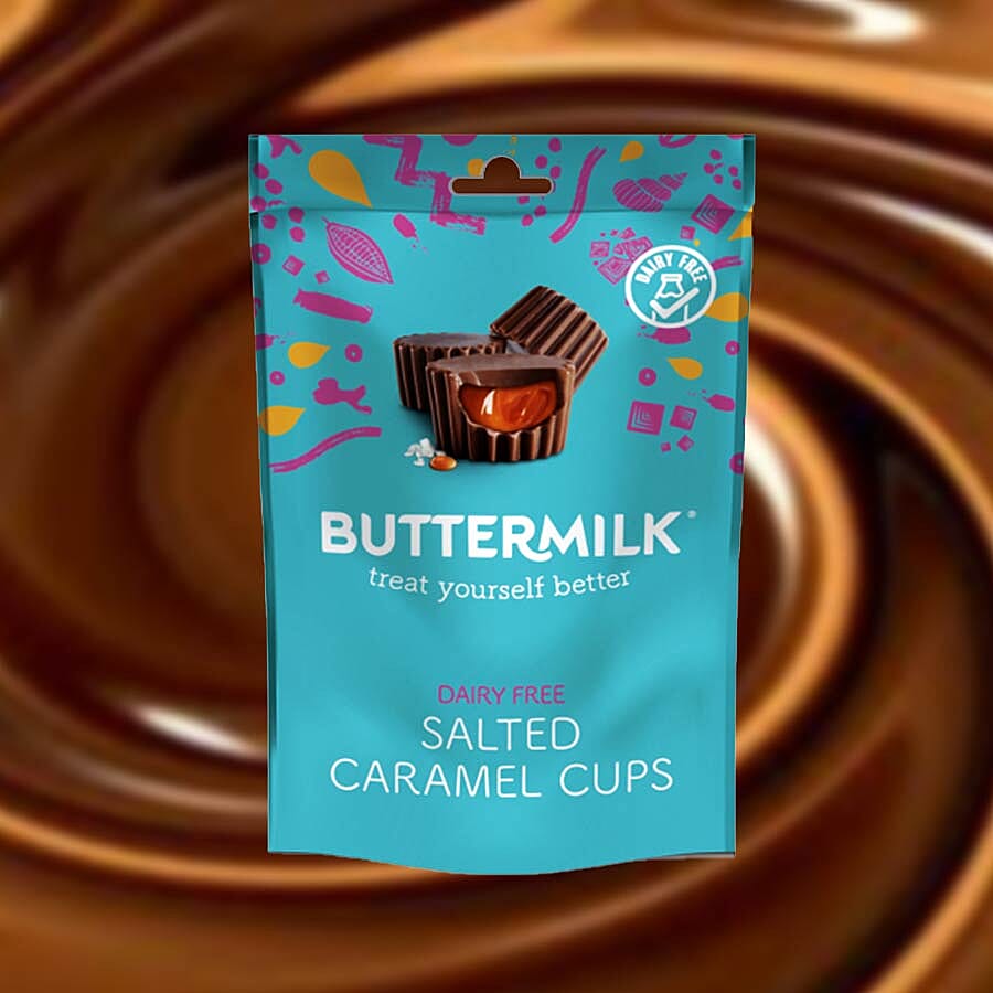 Buttermilk 2 x 100g Dairy Free Salted Caramel Cups