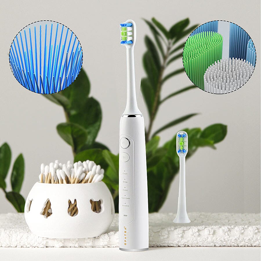 LOWEST EVER PRICE - Opatra- Clean Pro5 Sonic Toothbrush with 5 Modes & 2 Brush-heads