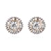 0.50 Ct Diamond Stud Earrings in 9K Yellow Gold SGL Certified I3 GH