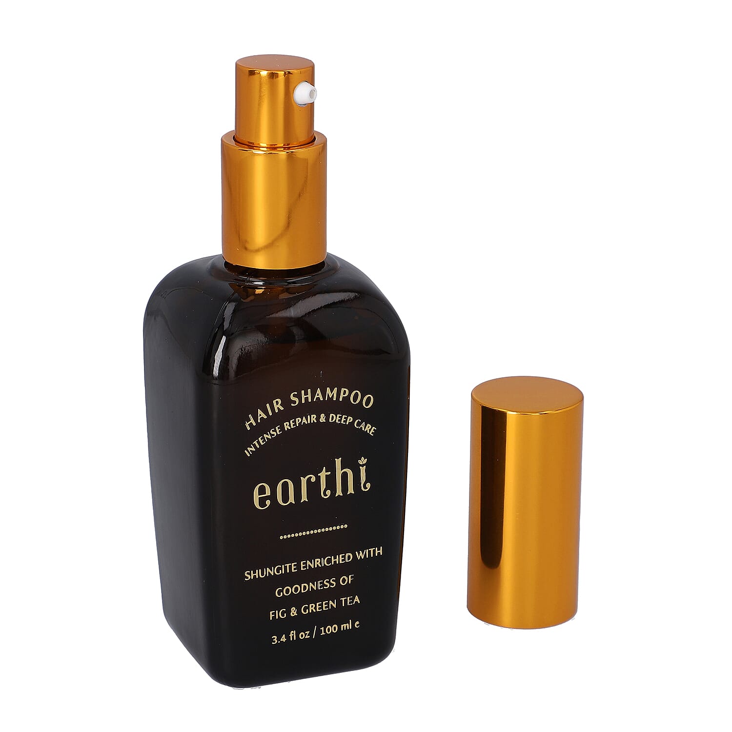 Shungite Enriched Earthi Green Tea and Fig Shampoo  with complementary Amla and Reetha Purifying Hair Conditioner (100ml+50ml)