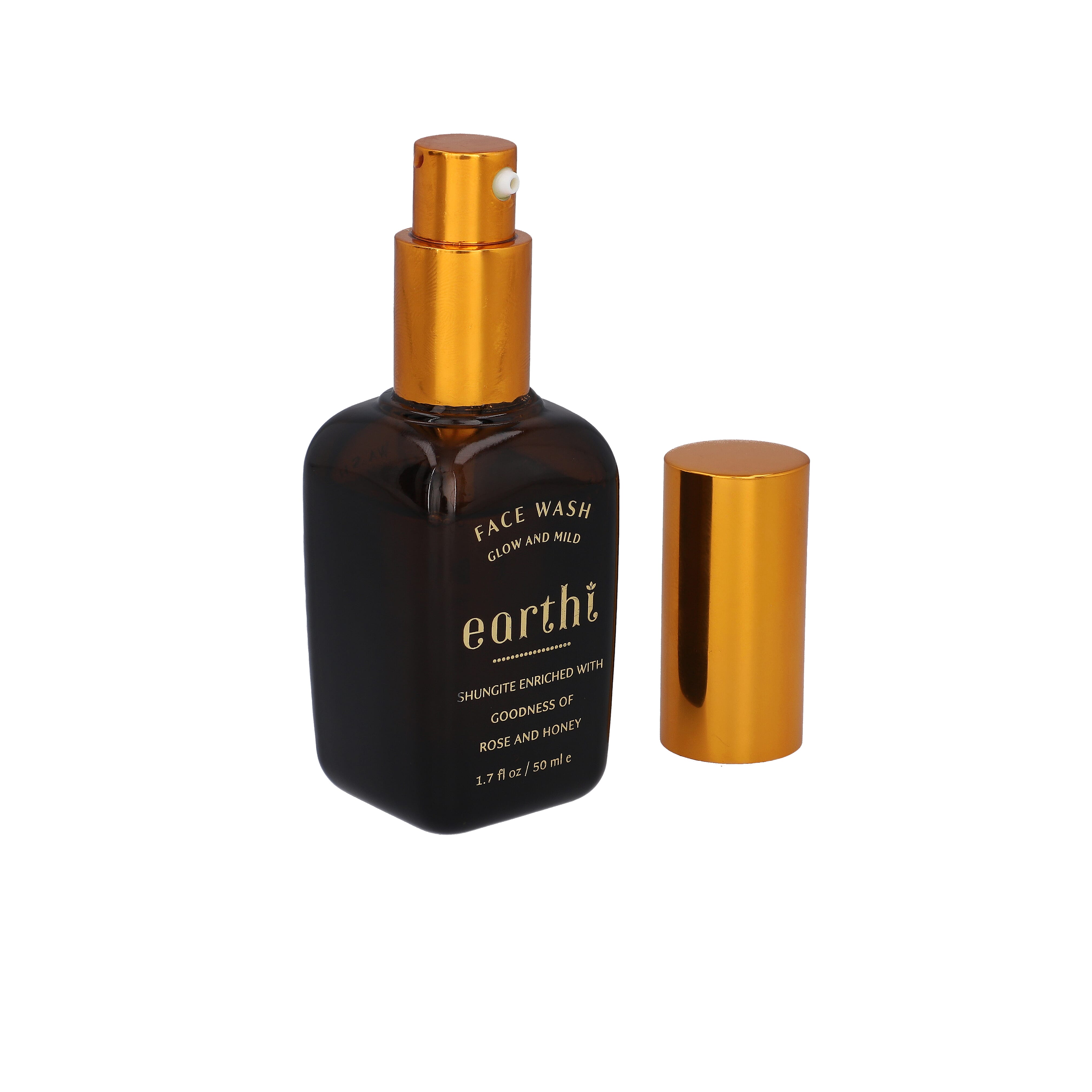 Shungite Enriched Earthi Sugarcane and Olive Radiance Day Cream with Complementary Rose Face Wash (100ml+50ml)