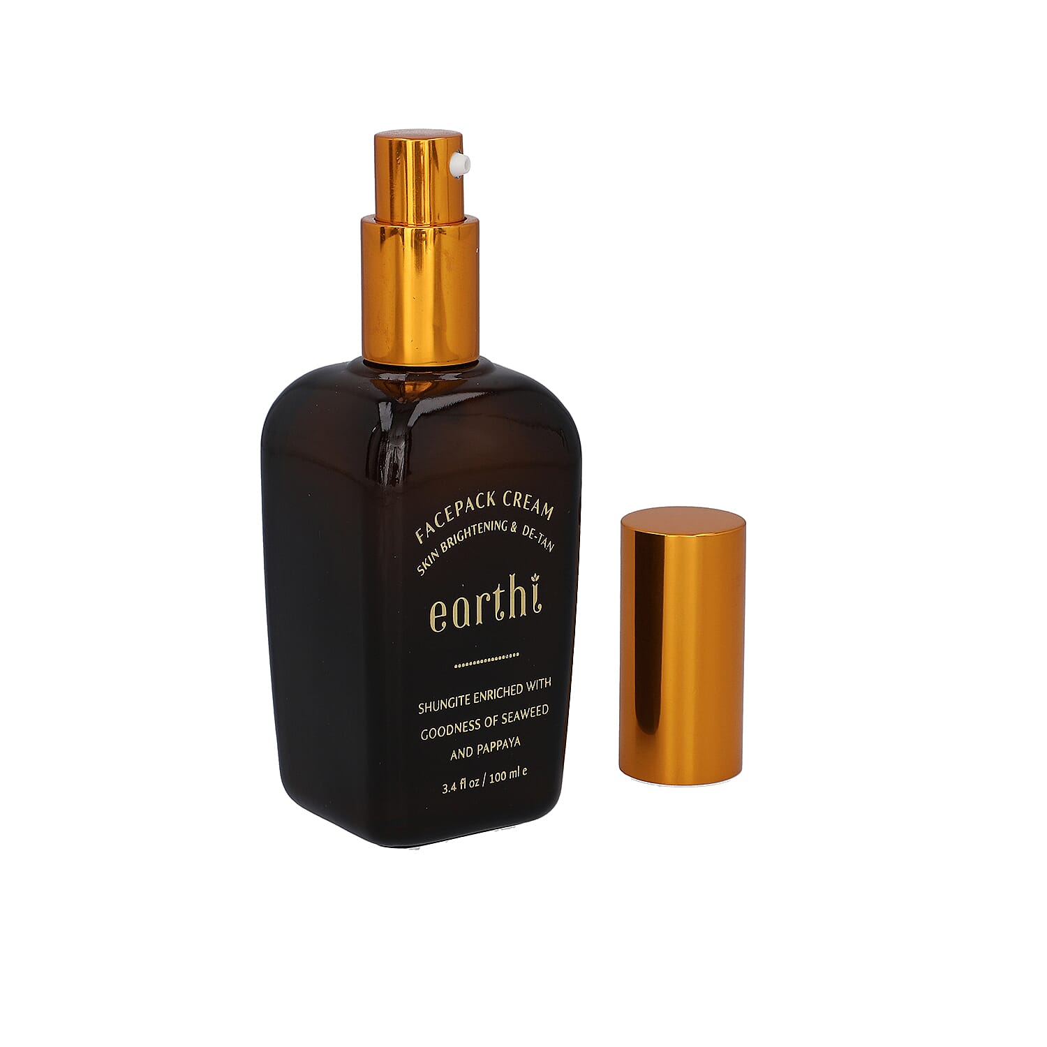 Shungite Enriched Earthi Seaweed and Papaya Face Pack Cream with complementary Vetiver Facial serum (100ml-50ml)