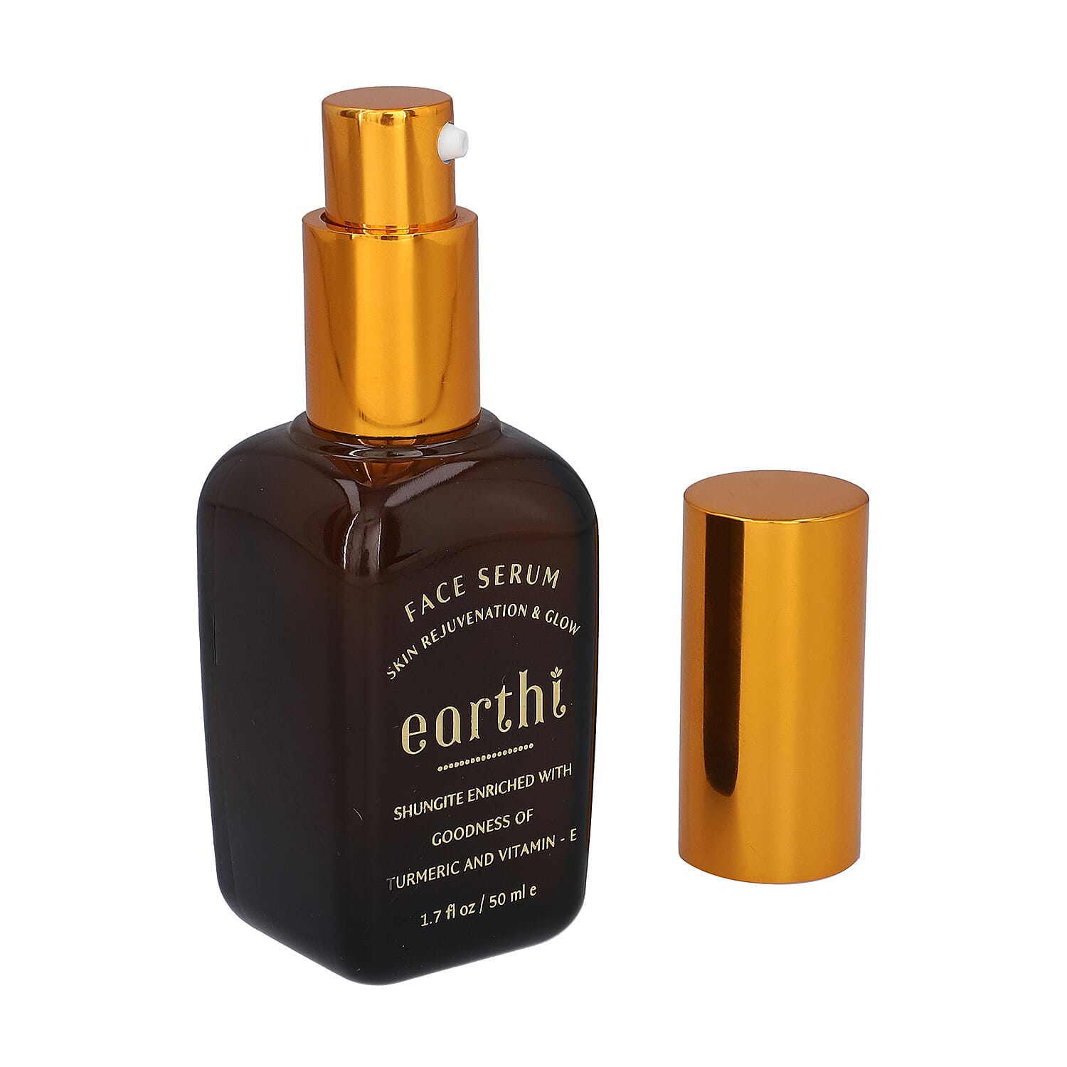 Shungite Enriched Earthi Turmeric Face Serum with Complementary Rose Face Wash (50ml-50ml)