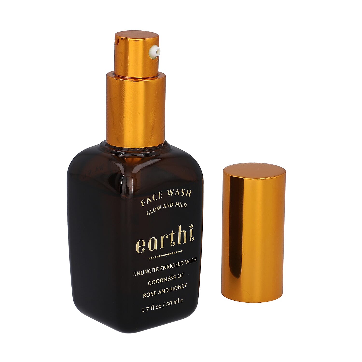 Shungite Enriched Earthi Turmeric Face Serum with Complementary Rose Face Wash (50ml-50ml)