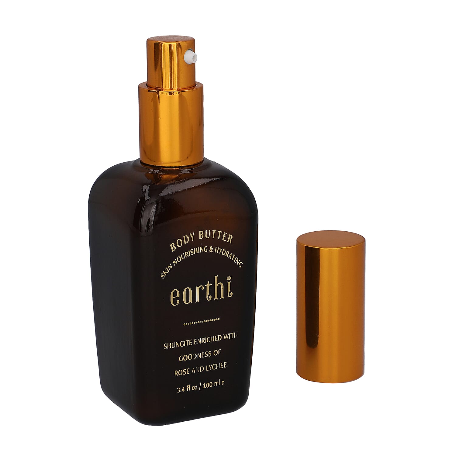 Shungite Enriched Earthi Rose and Lychee Body Butter with complementary Jasmine and Mogra Shower gel (100ml+50ml)