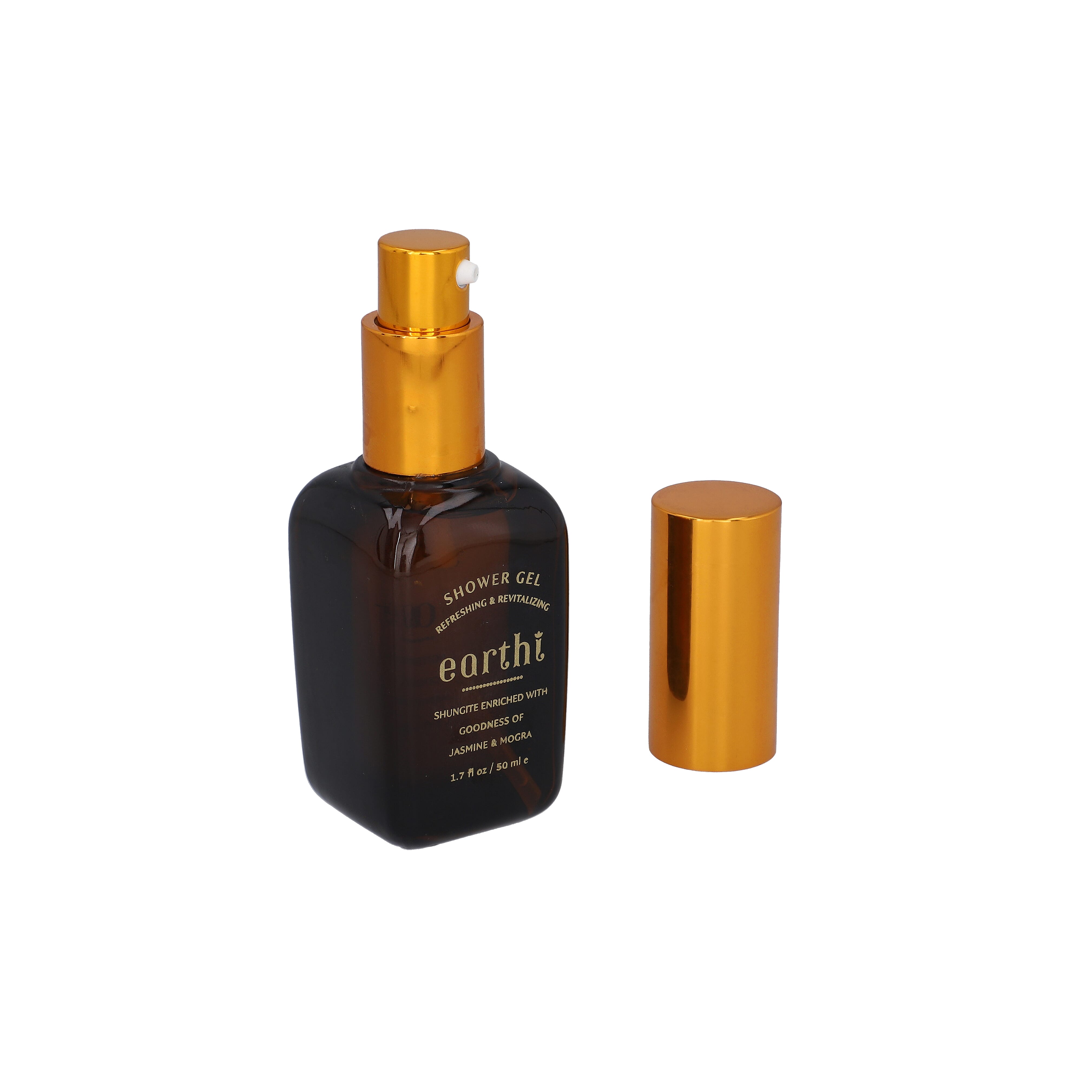 Shungite Enriched Earthi Almond and Peach Foot Cream with Complementary Jasmine and Mogra Shower Gel (100ml-50ml)