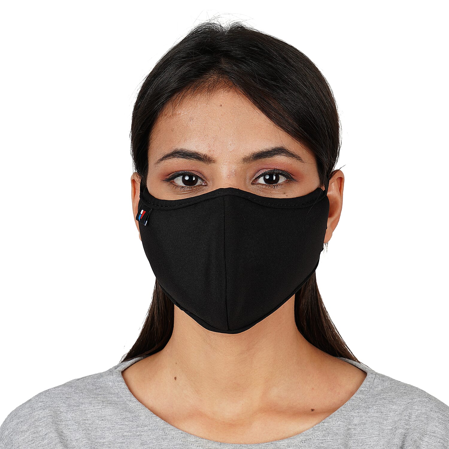 6 Layer Reusable and Washable Face Covering (One Size - 13x24cm) - Black