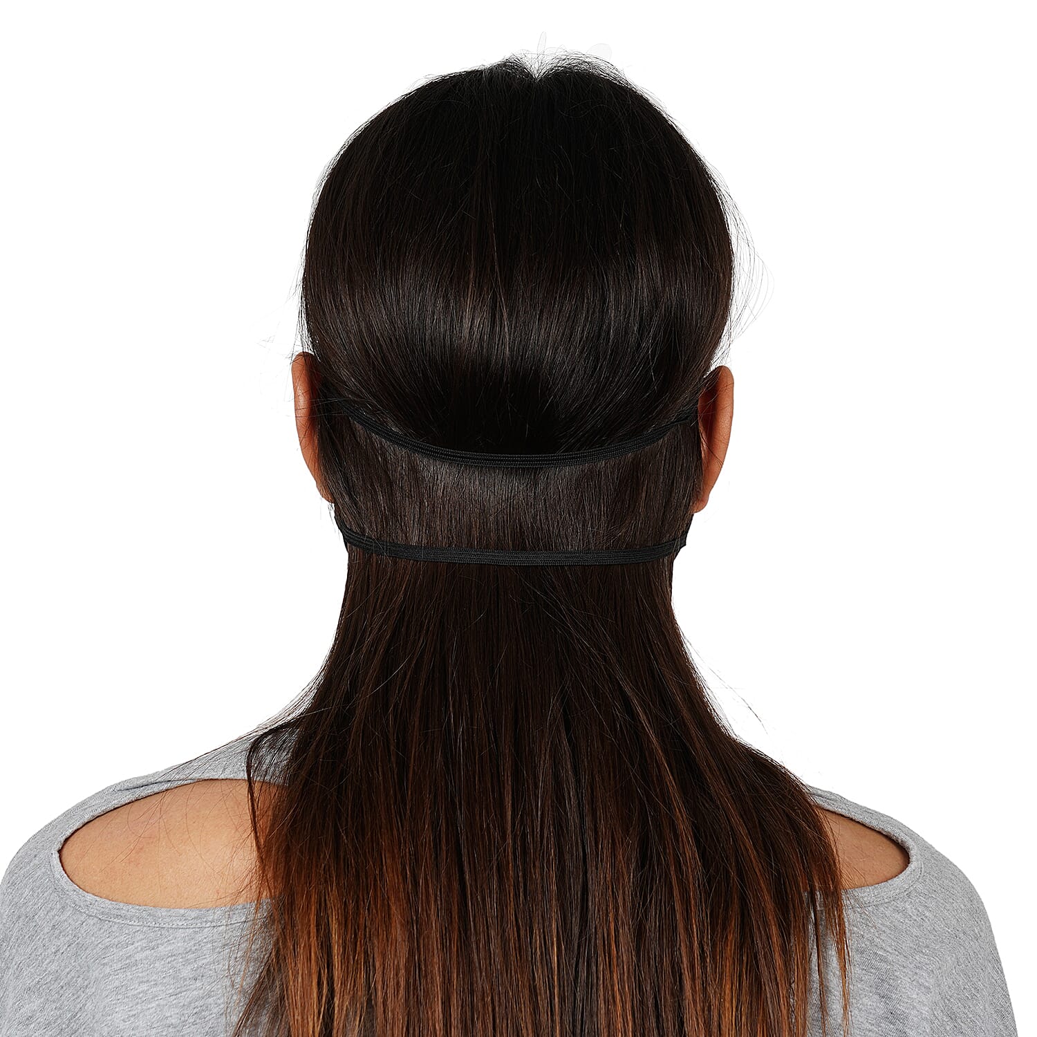 6 Layer Reusable and Washable Face Covering (One Size - 13x24cm) - Black