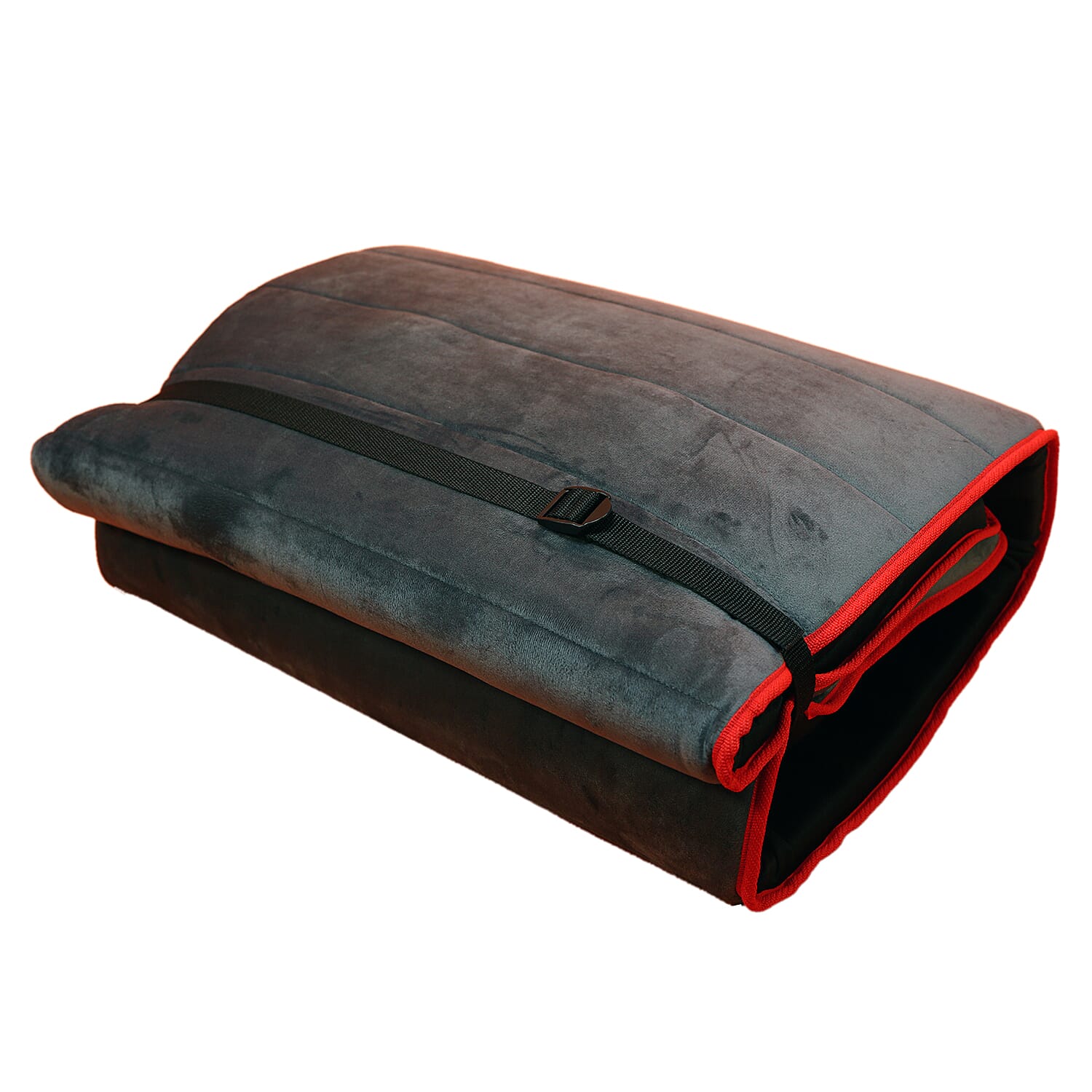 Red and Grey Colour 8 Motor Massage Mat (Size 170x60 Cm)