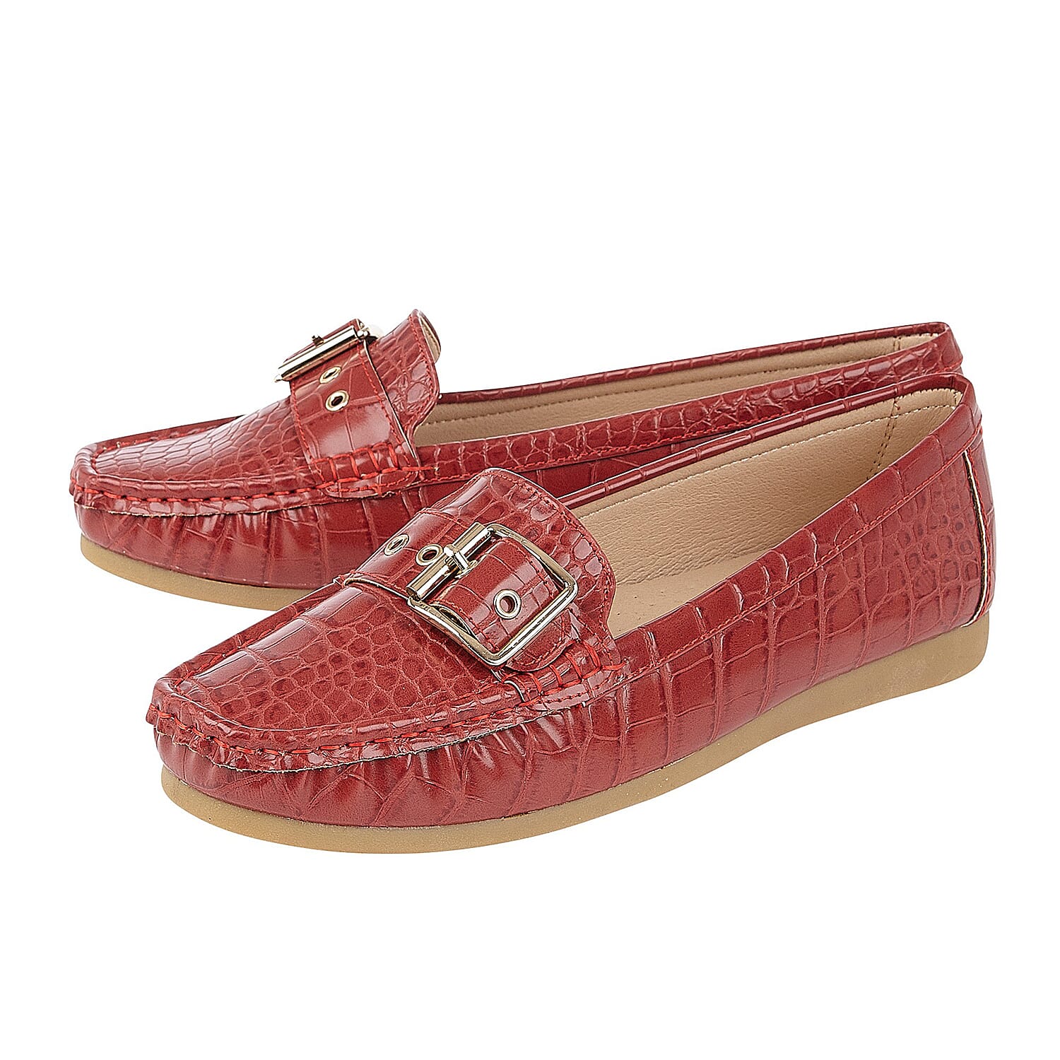 Lotus Red Cory Slip-On Loafers (Size 3)