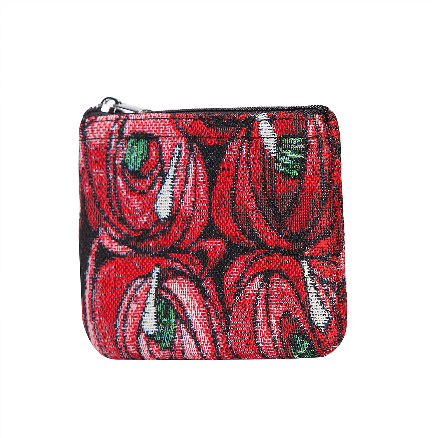 Signare Tapestry - 2 Piece Set - Puppy Design Backpack and FREE Mackintosh Simple Rose Zip Coin Purse - Black and Multi